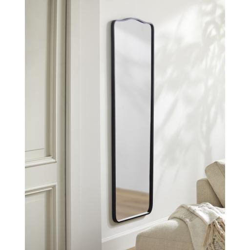 Surya Waterford WFD-001 Black 63"H x 21"W x 1"D Mirror