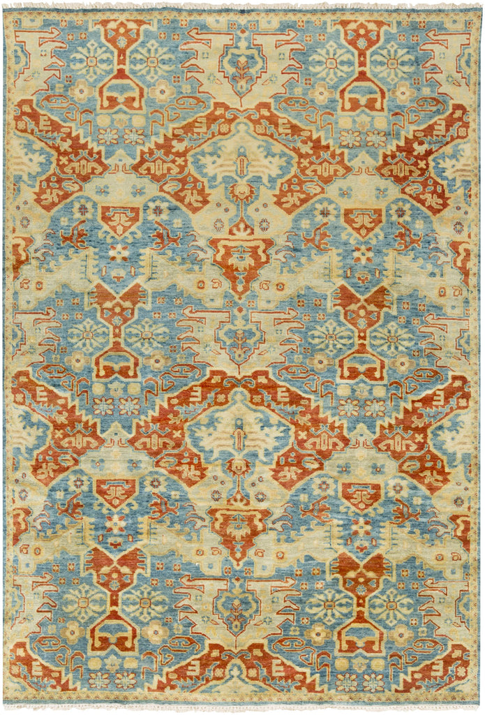 Surya Antolya ANT-9712 Blue Brick Red 2' x 3' Rug