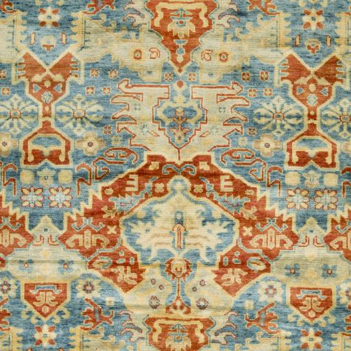 Surya Antolya ANT-9712 Blue Brick Red 3'9" x 5'9" Rug