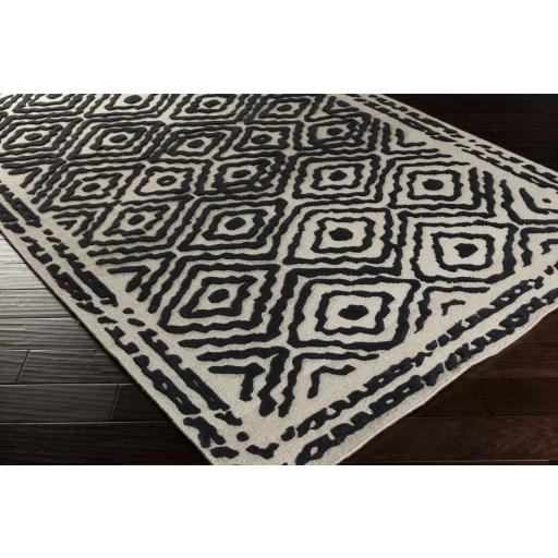 Surya Atlas ATS-1001 Black Light Beige 3'3" x 5'3" Rug