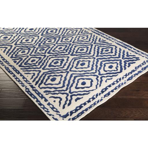 Surya Atlas ATS-1002 Dark Blue Light Beige 2' x 3' Rug