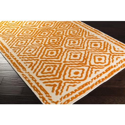 Surya Atlas ATS-1003 Burnt Orange Light Beige 3'3" x 5'3" Rug