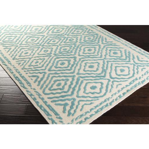 Surya Atlas ATS-1004 Aqua Light Beige 2' x 3' Rug