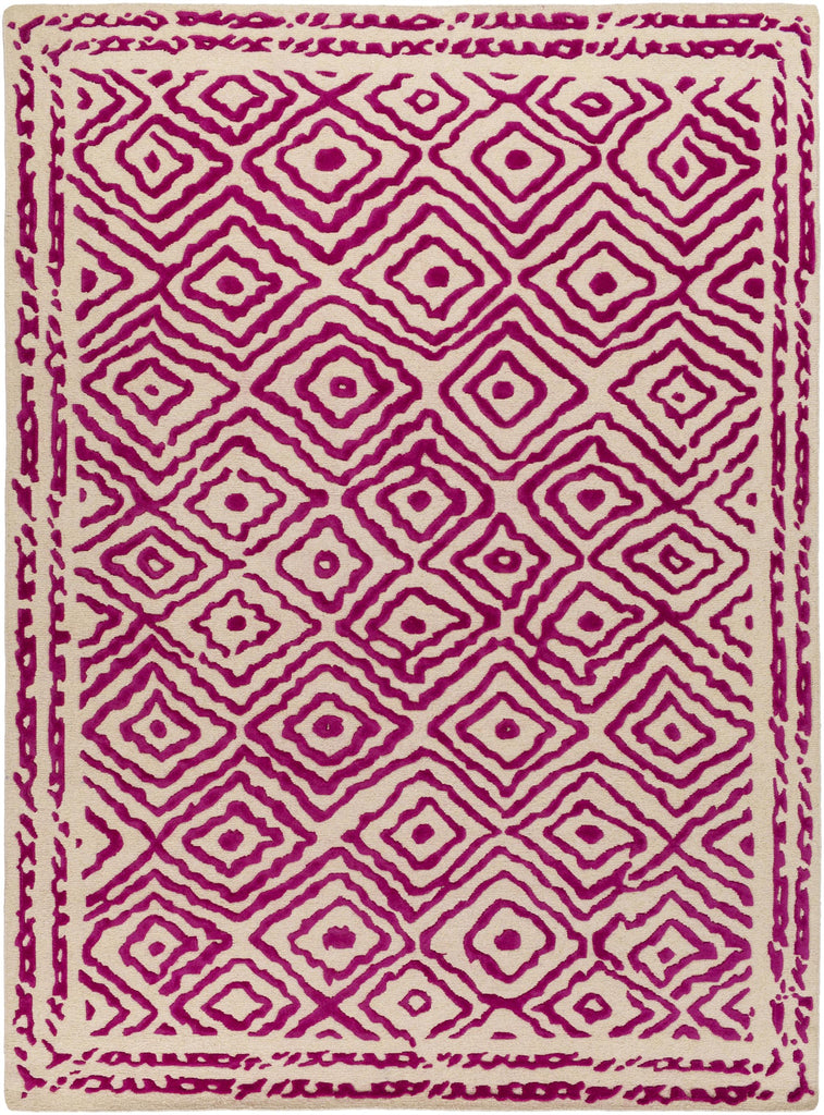 Surya Atlas ATS-1005 Fuchsia Light Beige 2' x 3' Rug