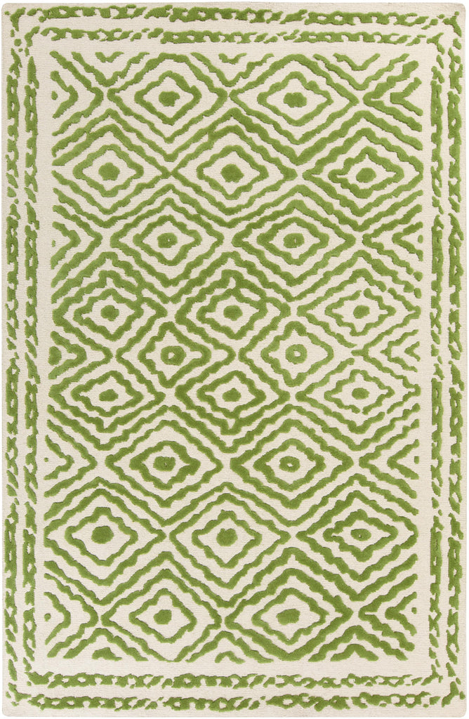 Surya Atlas ATS-1009 Grass Green Light Beige 2' x 3' Rug