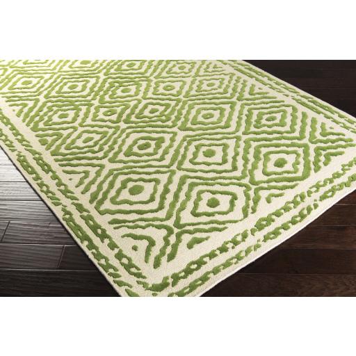 Surya Atlas ATS-1009 Grass Green Light Beige 2' x 3' Rug