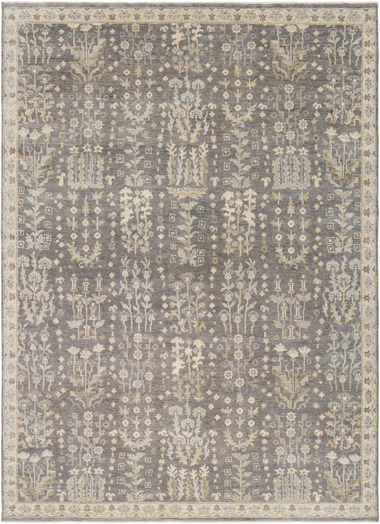 Surya Bala BAA-5003 Charcoal Off-White 2' x 3' Rug