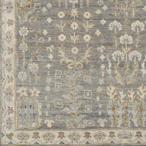 Surya Bala BAA-5003 Charcoal Off-White 2' x 3' Rug