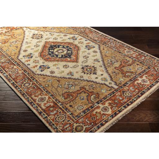 Surya Biscayne BSY-2302 Aqua Brick Red 6' x 9' Rug