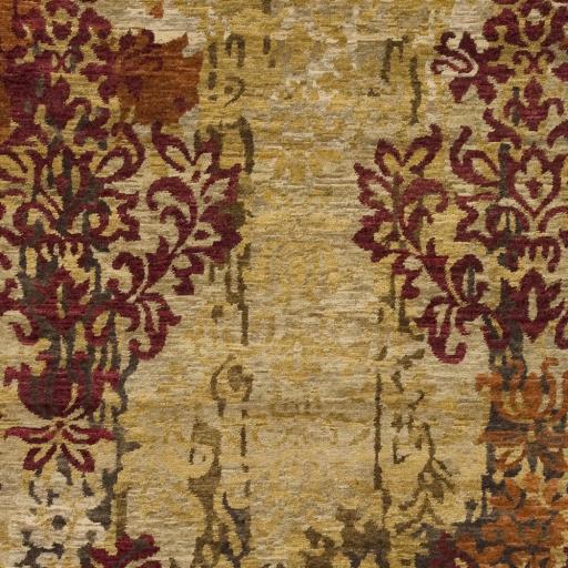 Surya Brocade BRC-1002 Black Brick Red 8' x 11' Rug