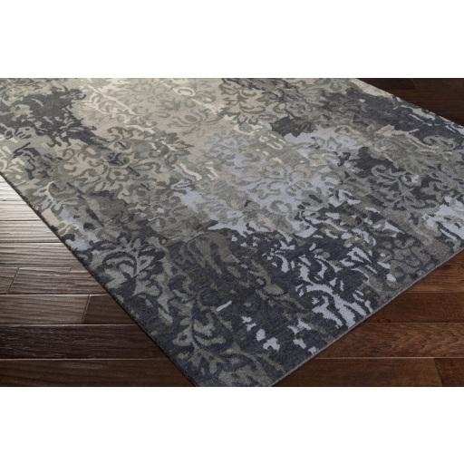 Surya Brocade BRC-1010 Beige Charcoal 5' x 8' Rug