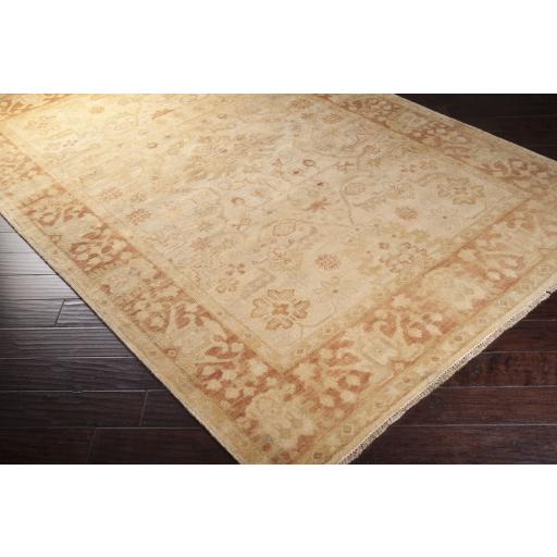 Surya Hillcrest HIL-9007 Beige Brick Red 2' x 3' Rug