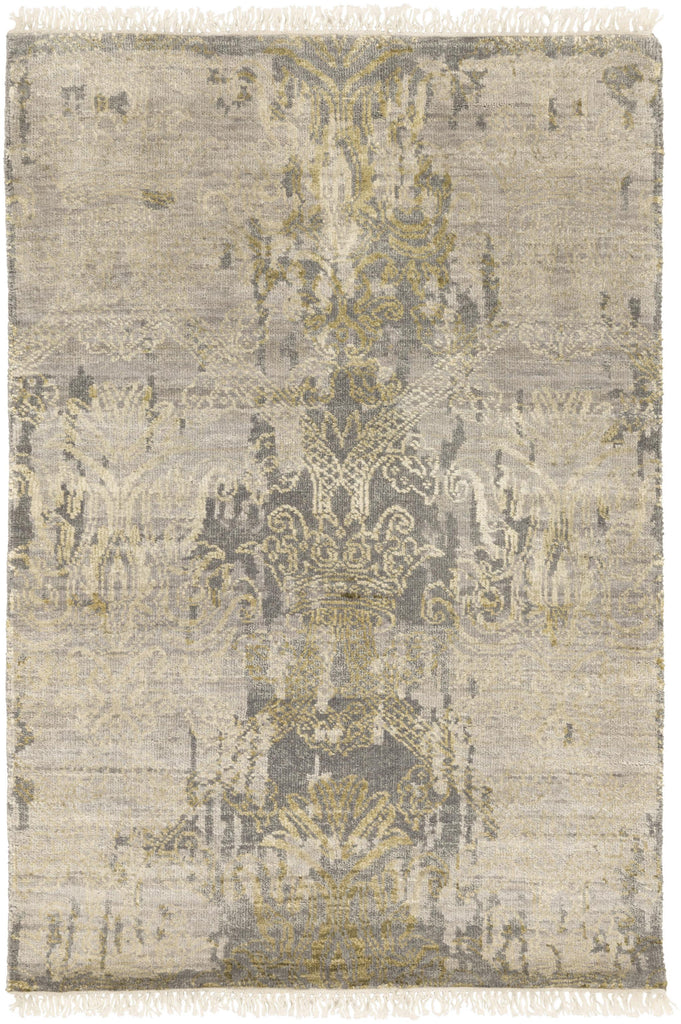 Surya Masha MSH-4001 Charcoal Dusty Sage 2' x 3' Rug