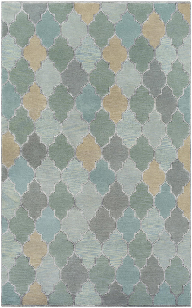 Surya Mugal IN-8615 Beige Ice Blue 2' x 3' Rug