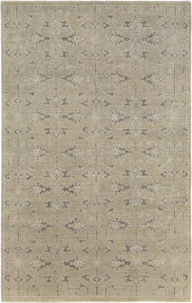 Surya Opulent OPE-6001 Charcoal Dusty Sage 2' x 3' Rug