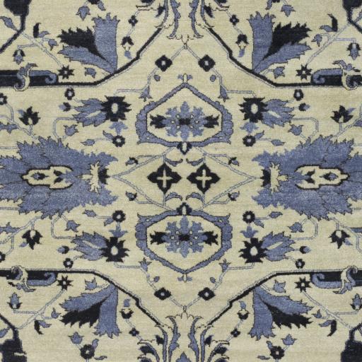 Surya Opulent OPE-6008 Black Blue 4' x 6' Rug