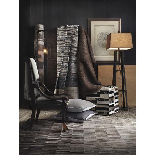 Surya Outback OUT-1010 Black Dark Brown 5' x 8' Rug