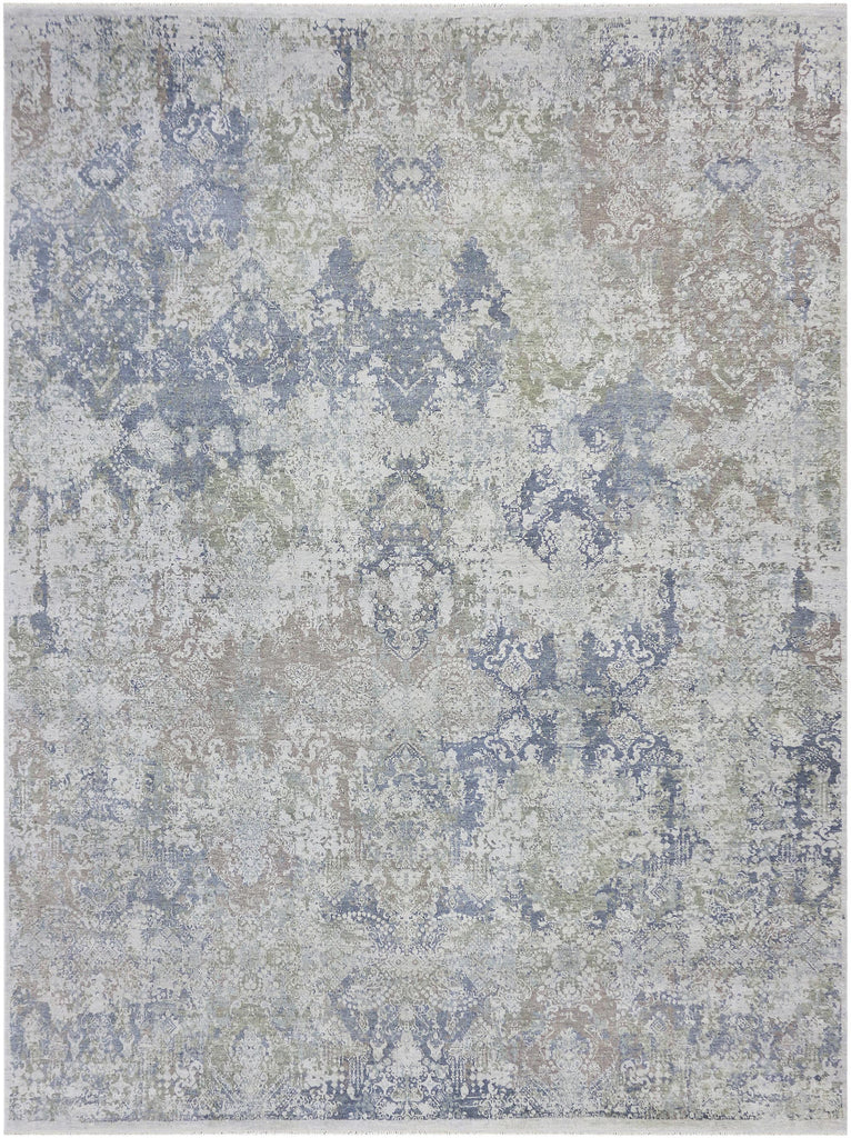 Surya Palace PLC-1006 Dark Brown Light Blue 2' x 3' Rug