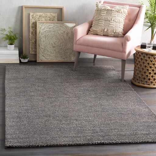 Surya Parma PMA-2302 Charcoal Off-White 5' x 7'6" Rug