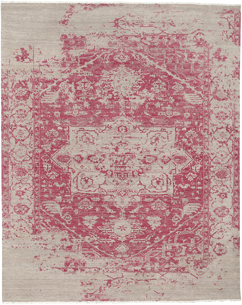 Surya Soma SOA-2750 Medium Gray Red 2' x 3' Rug