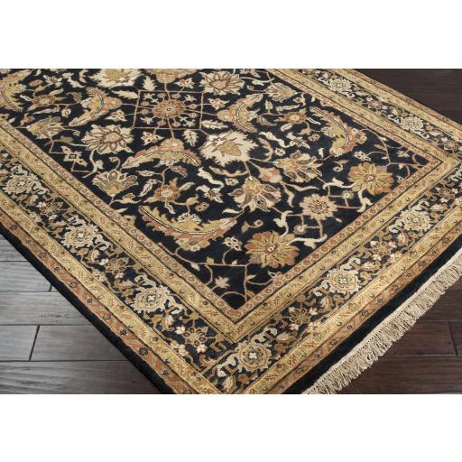 Surya Taj Mahal TJ-44 Beige Black 8' Square Rug