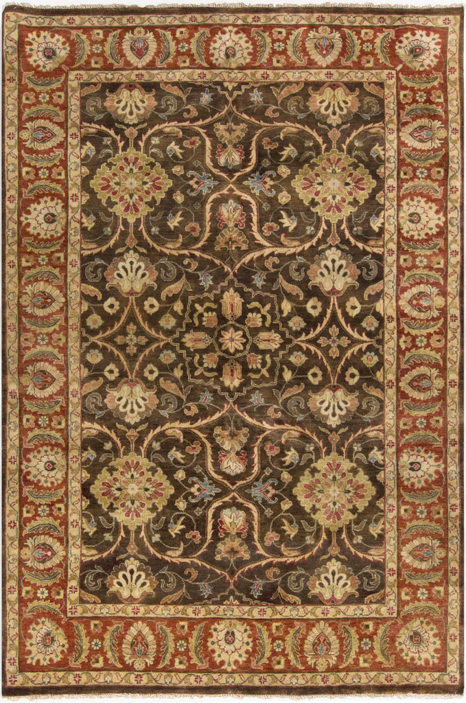 Surya Timeless TIM-7920 Burnt Orange Dark Brown 2' x 3' Rug