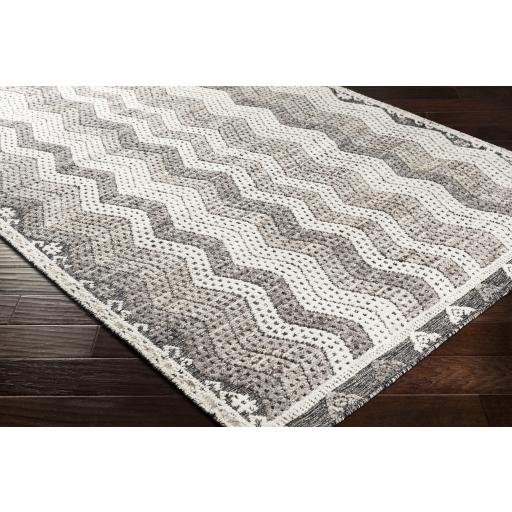 Surya Tunus TUN-2302 Black Dark Brown 4' x 6' Rug