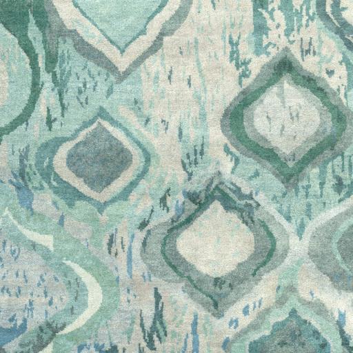 Surya Watercolor WAT-5012 Aqua Deep Teal 2' x 3' Rug