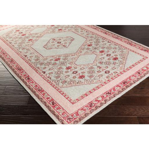 Surya Zahra ZHA-4007 Burgundy Dusty Pink 5'6" x 8'6" Rug