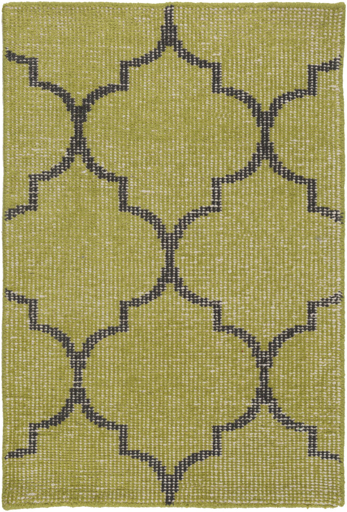 Surya Zahra ZHA-4012 Black Light Olive 5'6" x 8'6" Rug