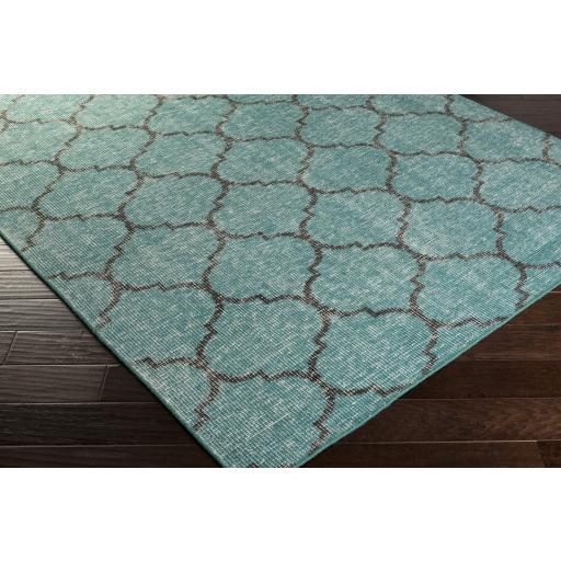 Surya Zahra ZHA-4015 Black Teal 8' x 11' Rug