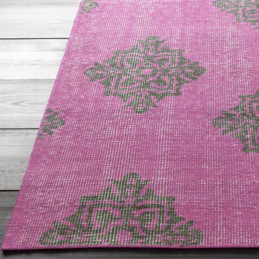 Surya Zahra ZHA-4022 Black Fuchsia 3'6" x 5'6" Rug