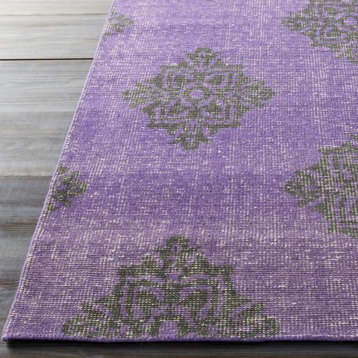 Surya Zahra ZHA-4023 Black Medium Purple 2' x 3' Rug