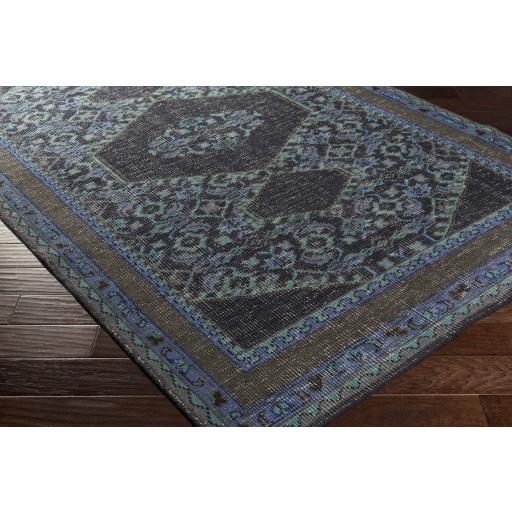 Surya Zahra ZHA-4033 Charcoal Dark Blue 5'6" x 8'6" Rug