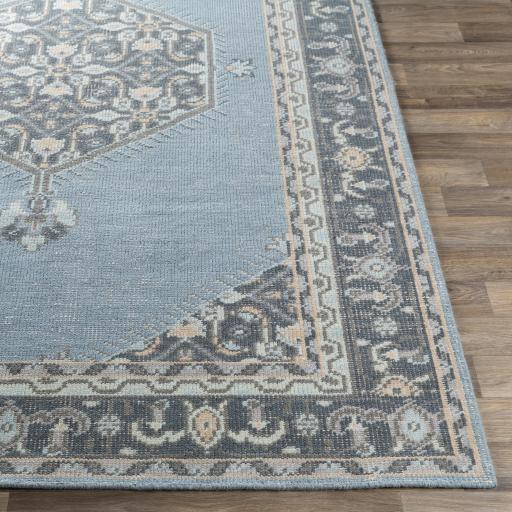 Surya Zahra ZHA-4050 Aqua Charcoal 2' x 3' Rug