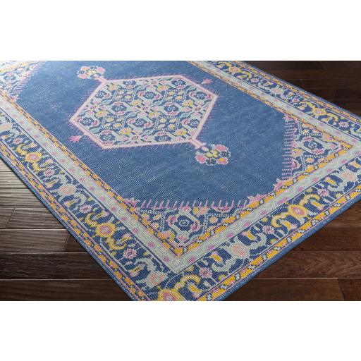 Surya Zahra ZHA-4051 Aqua Dark Blue 5'6" x 8'6" Rug