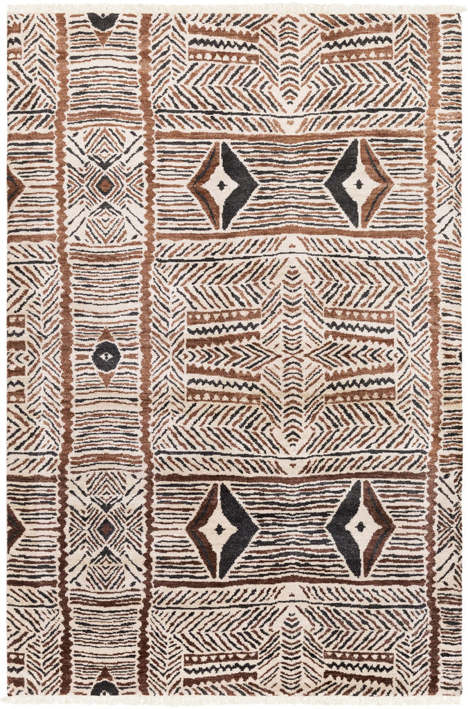 Surya Zambia ZAM-1000 Black Dark Brown 2' x 3' Rug