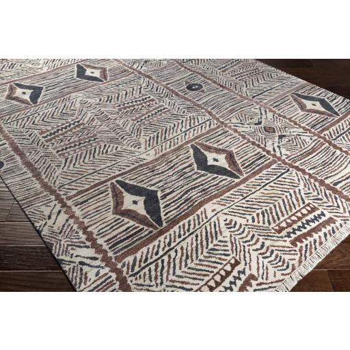 Surya Zambia ZAM-1000 Black Dark Brown 2' x 3' Rug