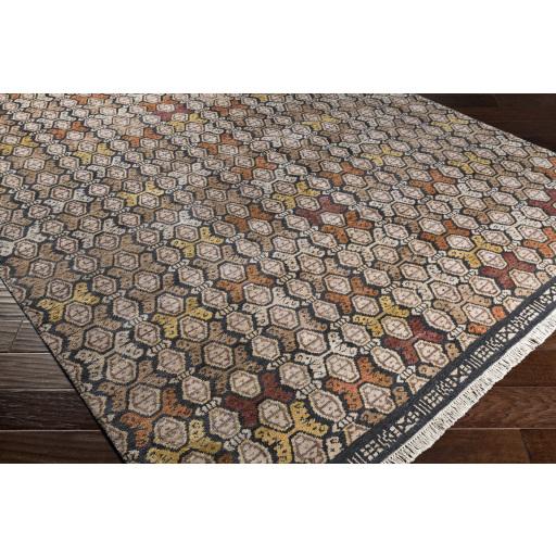 Surya Zambia ZAM-1002 Black Brick Red 2' x 3' Rug