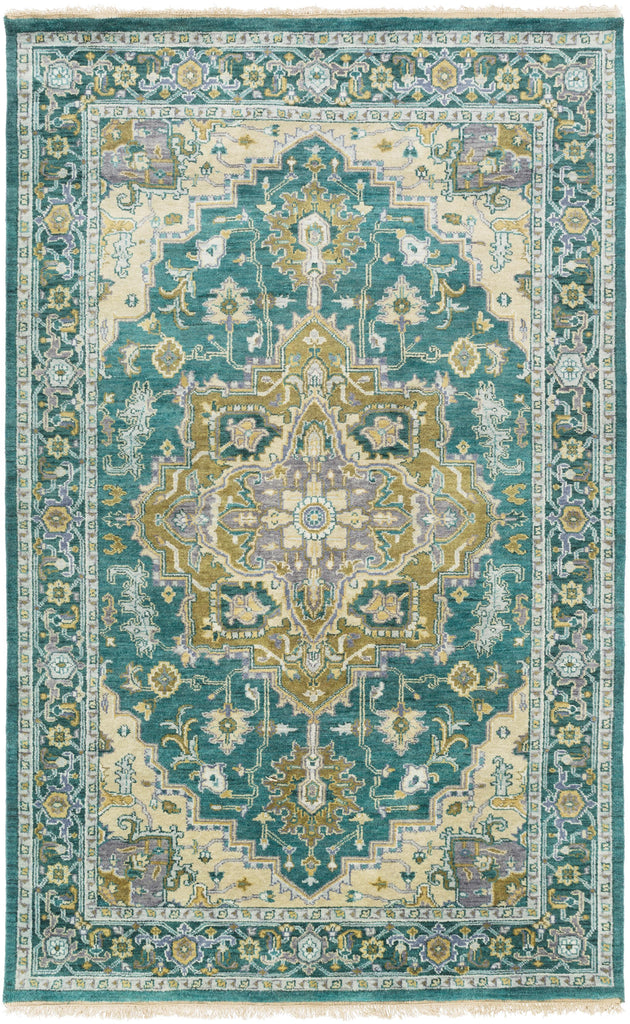 Surya Zeus ZEU-7822 Charcoal Dark Blue 5'6" x 8'6" Rug