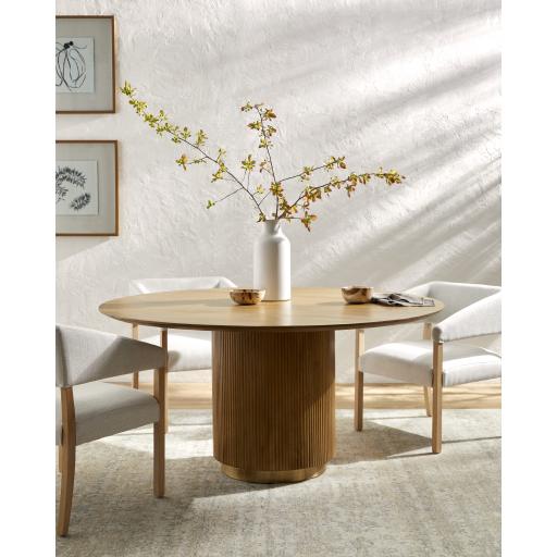 Surya Nems NMS-005 Gold Wood 30"H x 60"W x 60"D Furniture