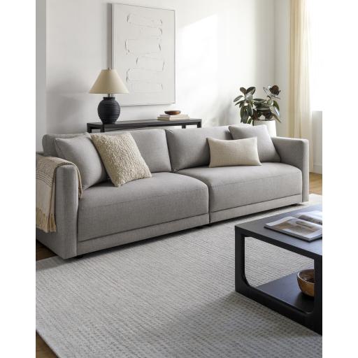 Surya Parley RPY-001 Gray Wood 33"H x 110"W x 40"D Sofa