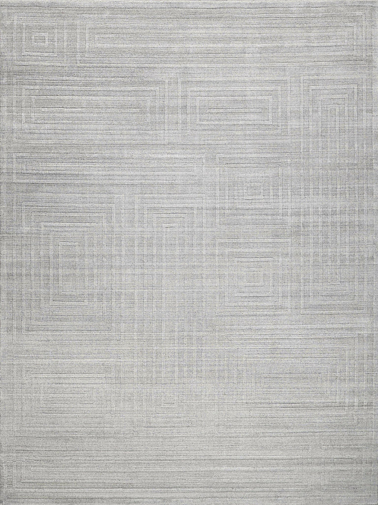 Exquisite Castelli Handloomed Bamboo Silk and New Zealand Wool Light Gray Area Rug 12.0'X15.0' Rug