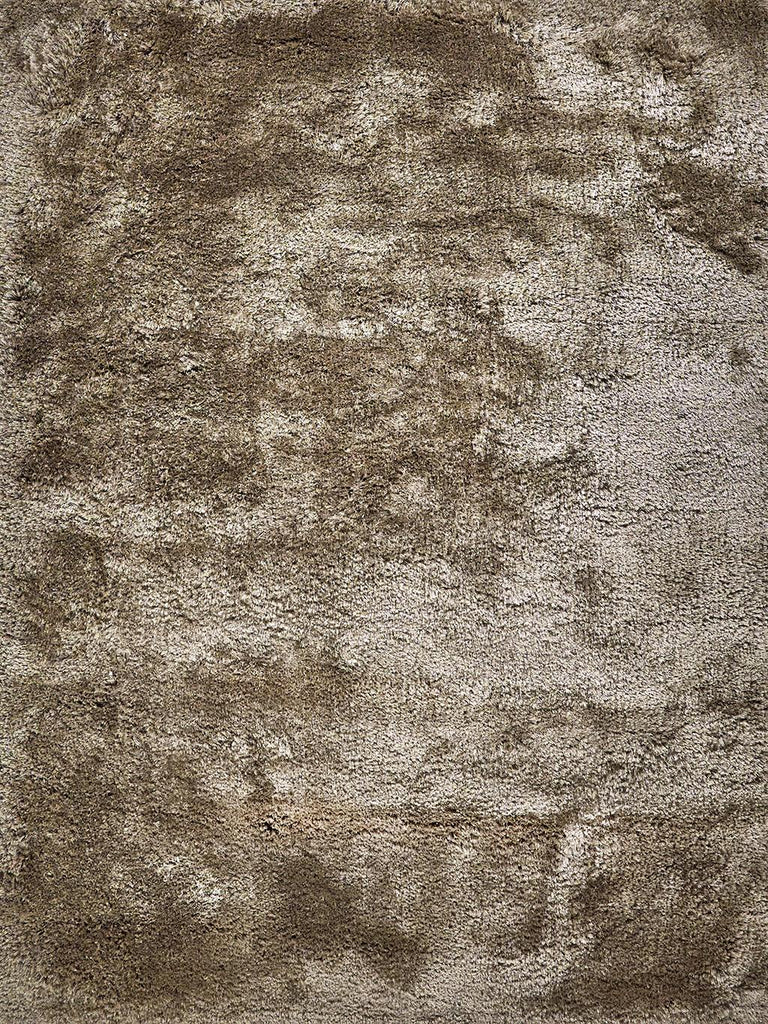 Exquisite Sumo Shag Hand Loomed Polyester/Microfiber Taupe Area Rug 5.0'X8.0' Rug