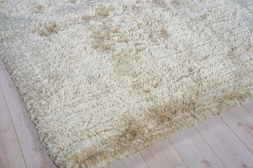 Exquisite Sumo Shag Hand Loomed Polyester/Microfiber Beige Area Rug 10.0'X14.0' Rug