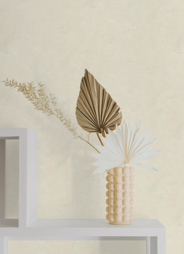 RoomMates Daphne Cream Limewash Peel And Stick Cream Wallpaper