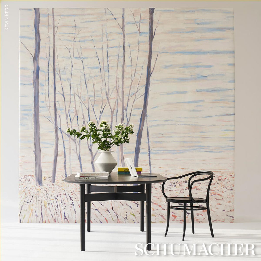 Schumacher Acanthus Forest Panel Set Cool Multi Wallpaper