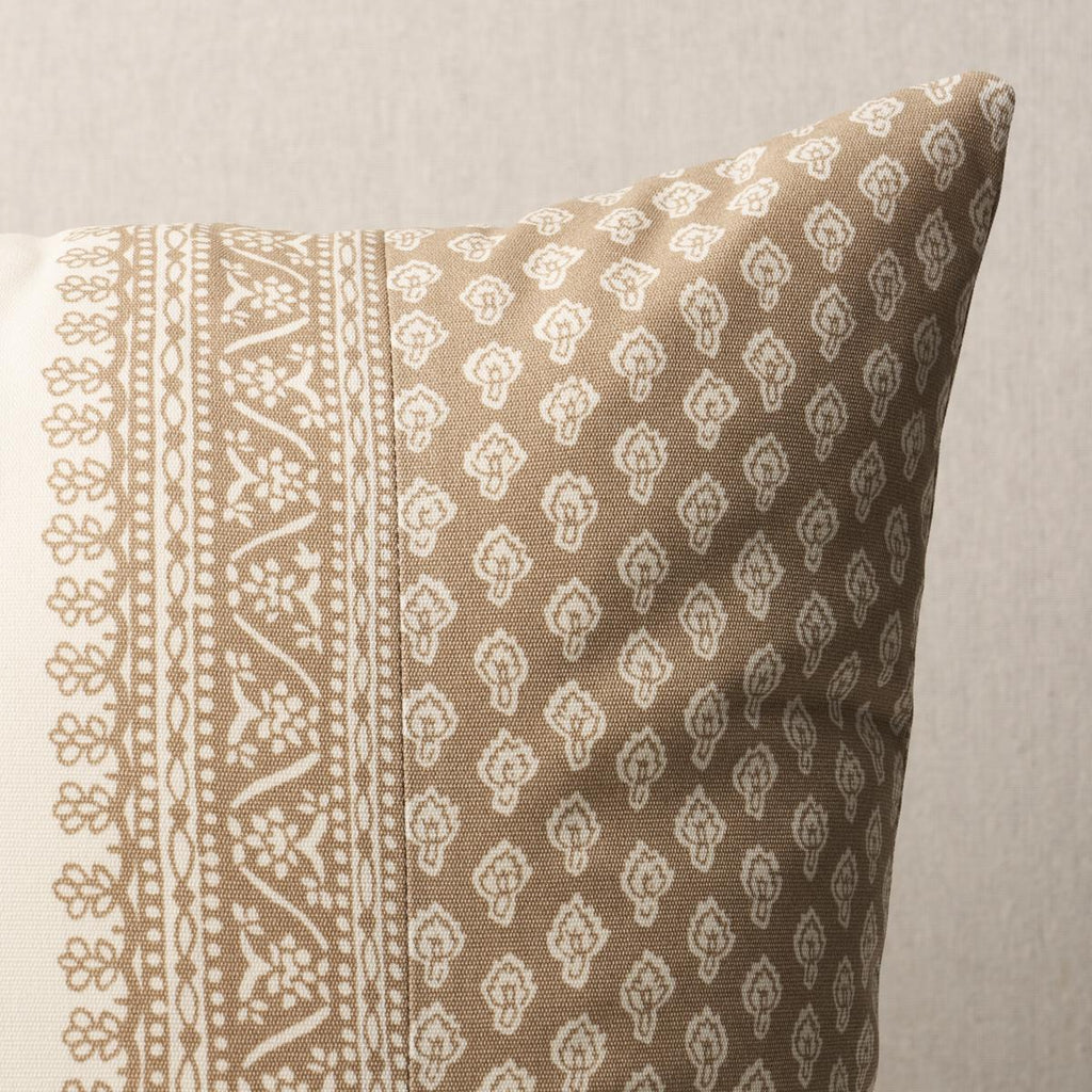 Schumacher Hyacinth I/O Neutral 30" x 14" Pillow