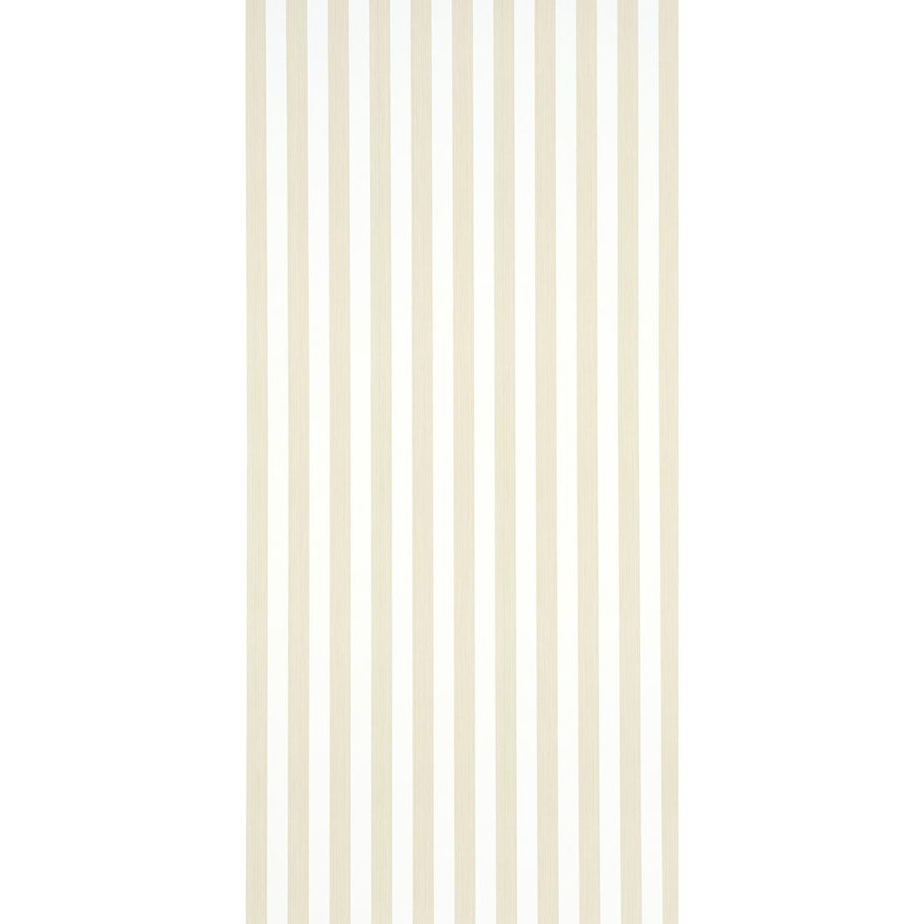 Schumacher Edwin Stripe Medium Straw Wallpaper