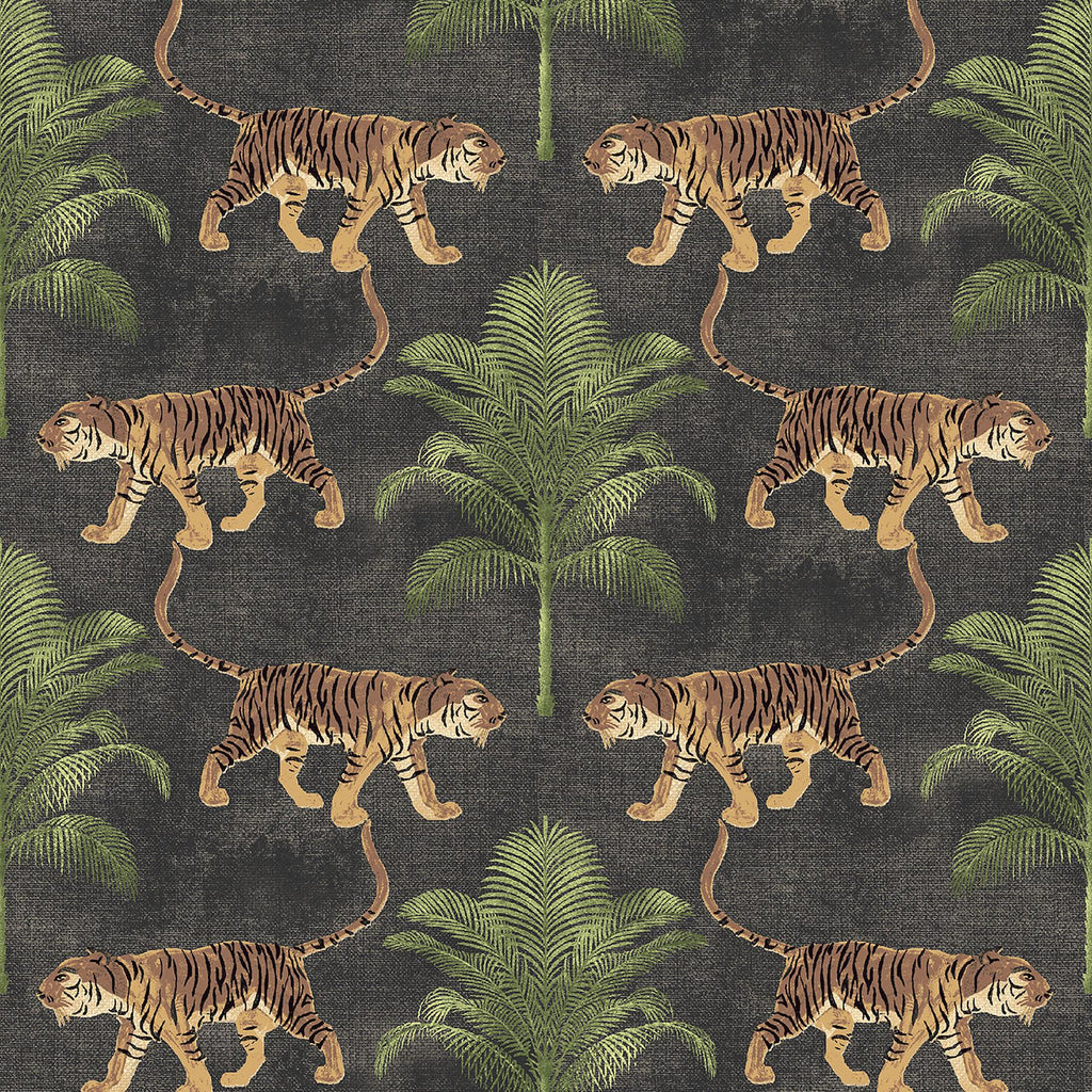 Tommy Bahama TIGER AND TREE COAL Wallpaper